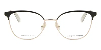 Kate Spade Tana/g Vestibilità Orientale 807 Occhiali Da Vista Neri Per Donna (solo Montatura) In Pattern