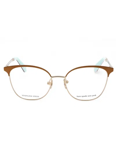 Kate Spade Tana/g Eyeglasses In 009q 00 - Brown / Clear Demo Lens
