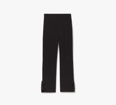 Kate Spade Tech Twill Bow Pant In Black