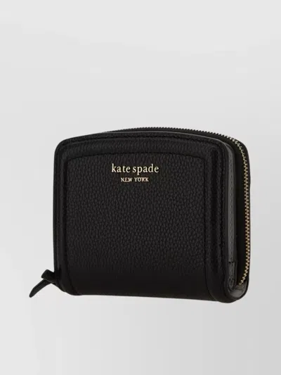 Kate Spade Textured Finish Wallet And Cardholder Set In Black