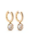 Kate Spade New York That Sparkle Crystal-embellished Hoop Earrings In 金色