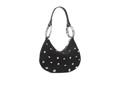 Kate Spade The Bangle Studded Suede Bag Handbags Black: One Size