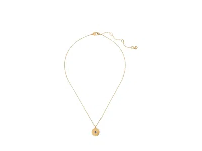 Kate Spade The Color Spark Collection Blue Confidence Medallion In Metallic