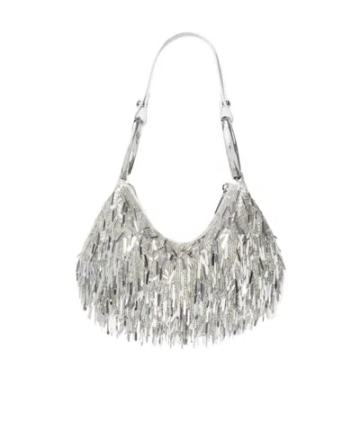 Kate Spade The Embellished Bangle Bag In Silver