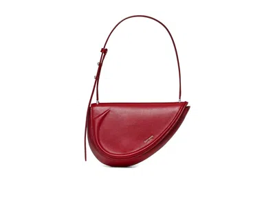 Kate Spade The Spade Fine Grain Leather Shoulder Bag Shoulder Handbags Dark Scarlet: One Size In Pink