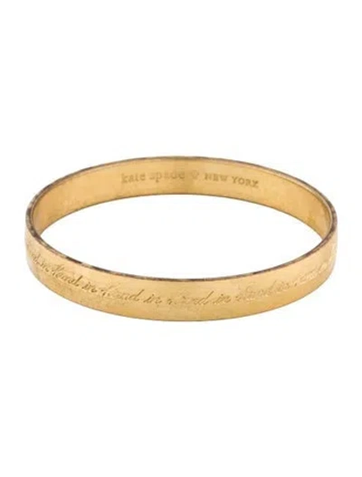 Pre-owned Kate Spade "there's Strength In Numbers' Bangle Bracelet, 8" In Multi