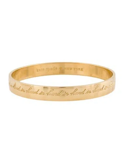 Pre-owned Kate Spade 'there's Strength In Numbers' Bangle Bracelet In Multi