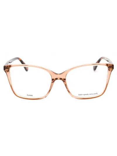 Kate Spade Tianna Mini Rectangular Women's Eyeglasses In Brown
