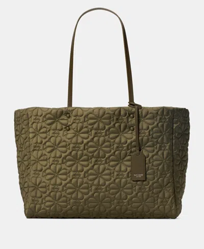 Kate Spade Tilly Large Quilted Tote Bag In Green