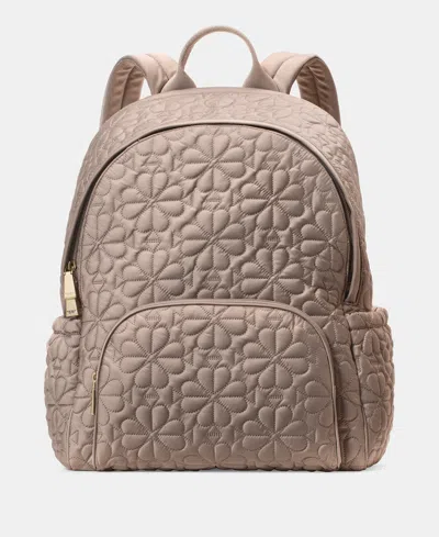 Kate Spade Tilly Medium Quilted Backpack In Gray