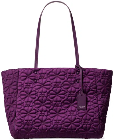 Kate Spade Tilly Medium Quilted Tote Bag In Purple