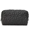 Kate Spade Tilly Quilted Fabric Small Cosmetic Bag In Black