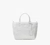 Kate Spade Tilly Quilted Small Tote In White Dove