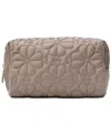 Kate Spade Tilly Small Quilted Cosmetic Bag In Gray