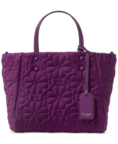 Kate Spade Tilly Small Quilted Crossbody Tote Bag In Purple