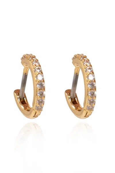 Kate Spade Tiny Twinkles Pavé Mini Hoop Earrings In Gold