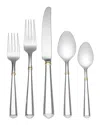 Kate Spade New York Todd Hill Gold 5pc Flatware Set In Gold
