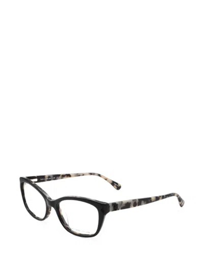 Kate Spade Tortoiseshell-effect Cat-eye Glasses In Black