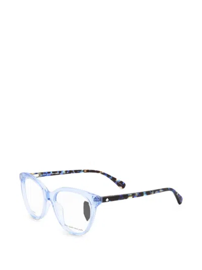 Kate Spade 톨토이즈셸 이펙트 캣아이 안경 In Blue