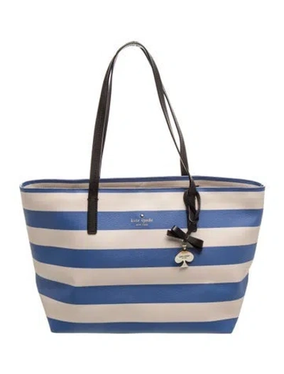 Pre-owned Kate Spade Tote In Blue