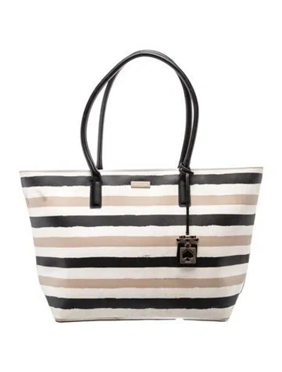 Pre-owned Kate Spade Tote In Neutral