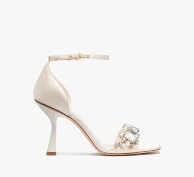 KATE SPADE TREASURE SATIN SANDALS