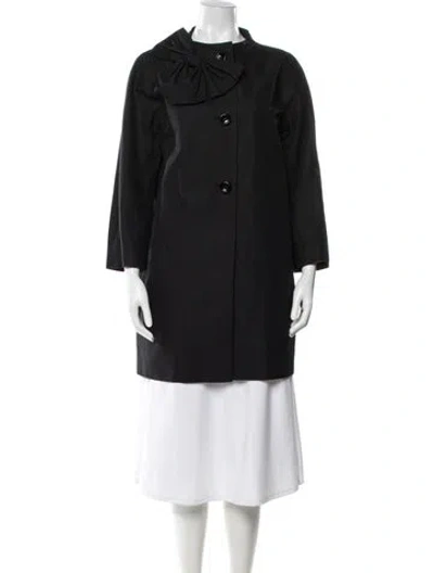 Pre-owned Kate Spade Trench Coat In Black