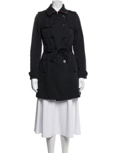 Pre-owned Kate Spade Trench Coat In Black