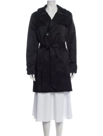 Pre-owned Kate Spade Trench Coat In Blue