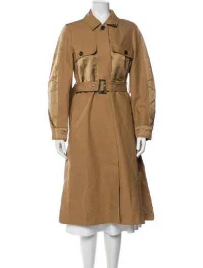 Pre-owned Kate Spade Trench Coat In Brown