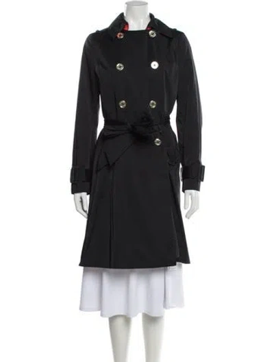 Pre-owned Kate Spade Trench Coat In Gray