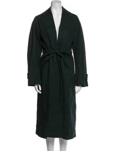 Pre-owned Kate Spade Trench Coat In Green
