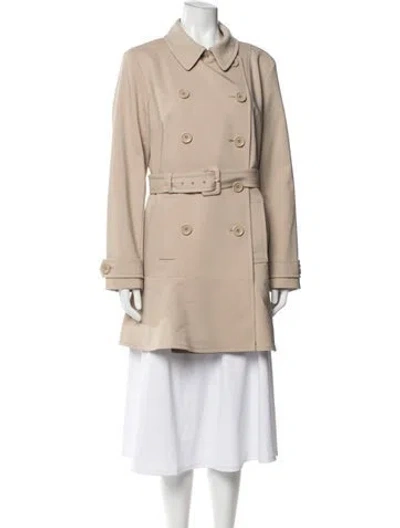Pre-owned Kate Spade Trench Coat In Neutral