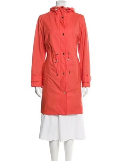 Pre-owned Kate Spade Trench Coat In Orange