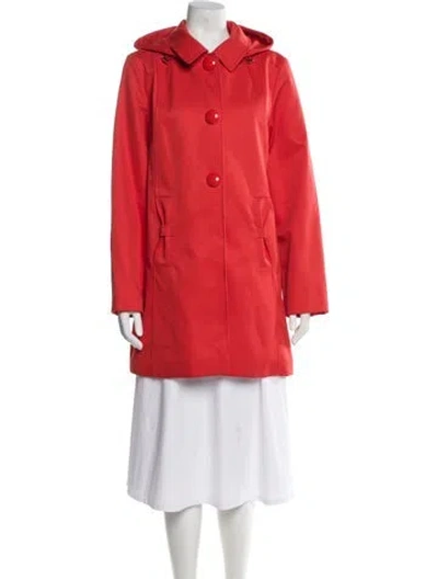 Pre-owned Kate Spade Trench Coat In Orange