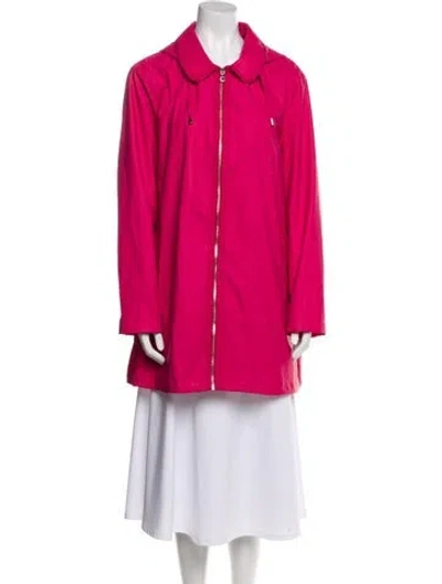 Pre-owned Kate Spade Trench Coat In Pink