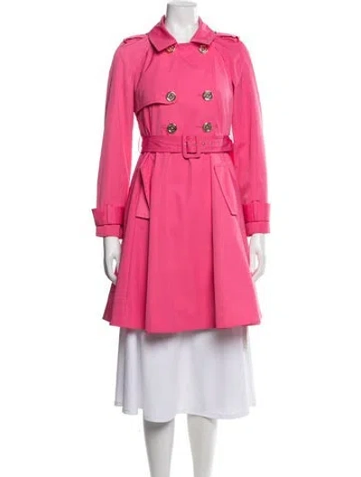 Pre-owned Kate Spade Trench Coat In Pink