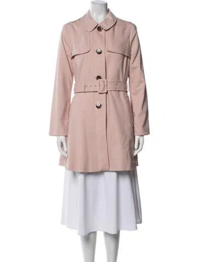 Pre-owned Kate Spade Trench Coat In Pink