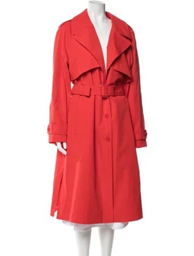 Pre-owned Kate Spade Trench Coat In Red