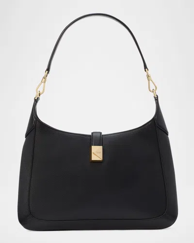Kate Spade Tribeca Pebbled Leather Hobo Bag In Black