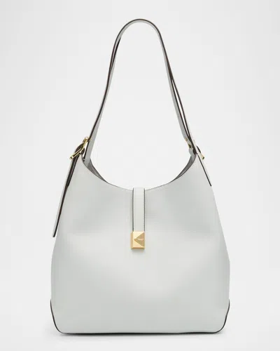 Kate Spade Tribeca Pebbled Leather Shoulder Bag In Stone Path