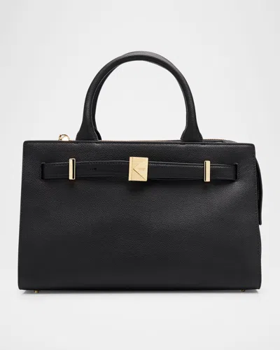 Kate Spade Tribeca Pebbled Leather Top-handle Bag In Black