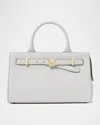 Kate Spade New York Deco Pebbled Leather Medium Satchel In Stone Path