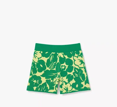 Kate Spade Tropical Foliage Knit Shorts In Sunnyside