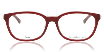 Kate Spade Trulee/f Vestibilità Orientale 6k3 Occhiali Da Vista Rossi Per Donna (solo Montatura) In Red