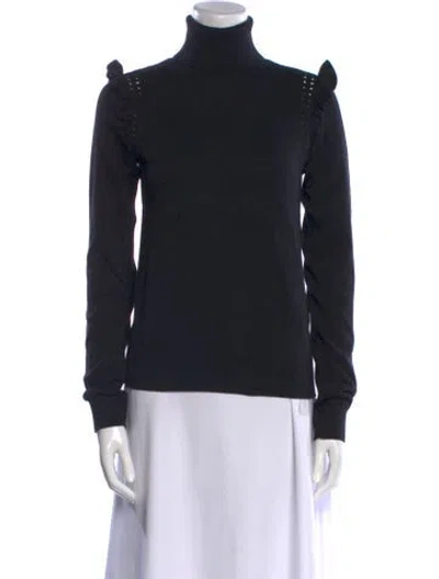 Pre-owned Kate Spade Turtleneck Sweater In Black