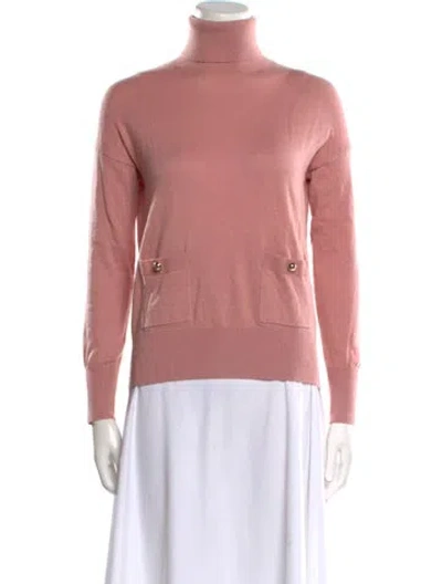 Pre-owned Kate Spade Turtleneck Sweater In Pink
