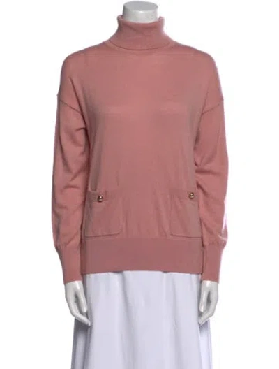 Pre-owned Kate Spade Turtleneck Sweater In Pink
