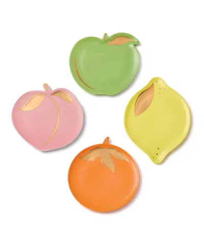 Kate Spade Tutti Fruity Tidbit Plates, Set Of 4 In Multi