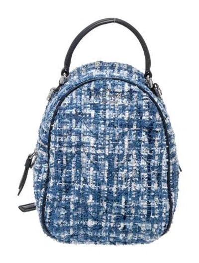Pre-owned Kate Spade Tweed Backpack In Blue